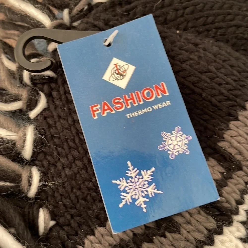 Winter Ski Snowboarding‎ Chunky Knit Hat